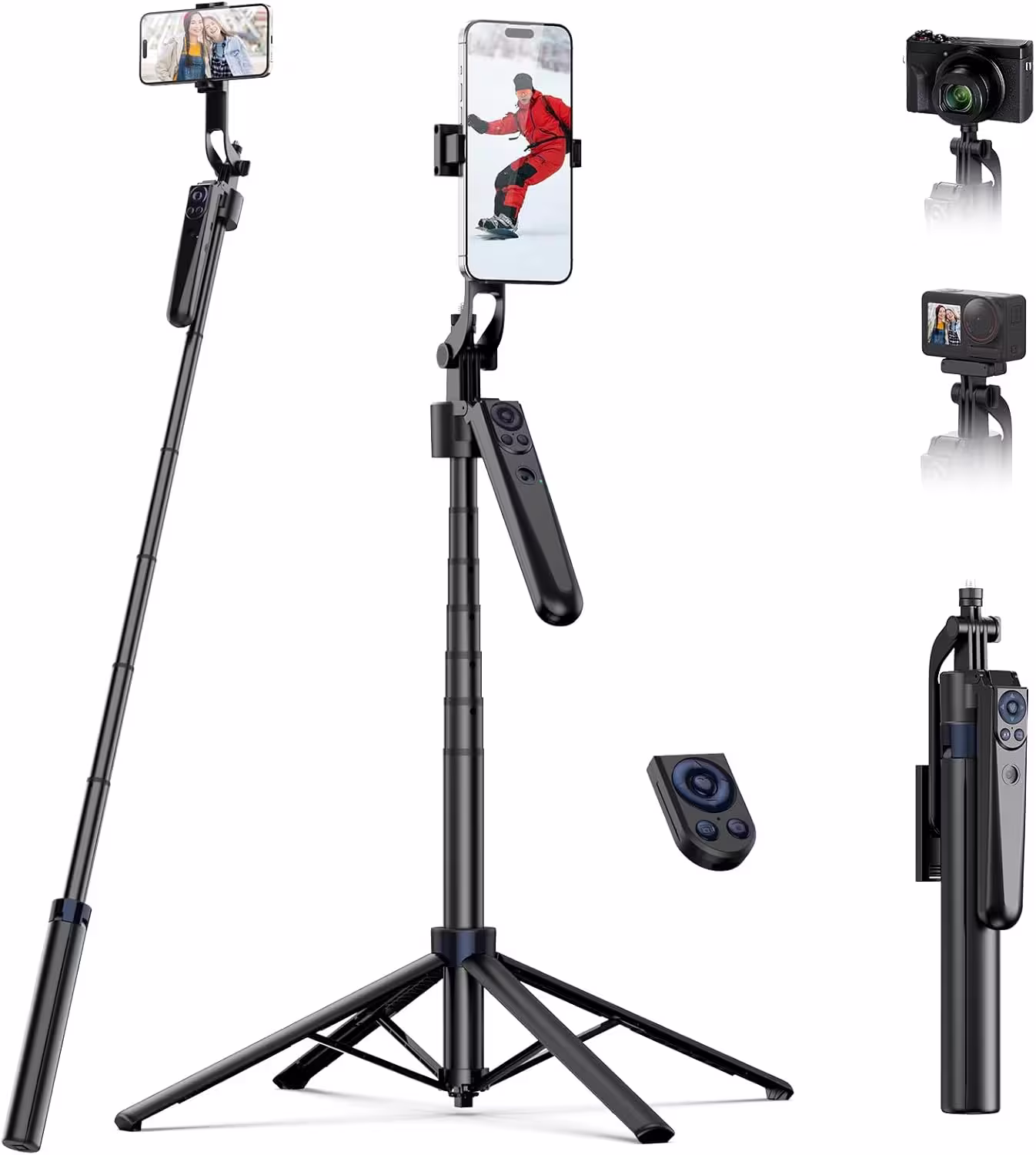 سهپایه و مونوپاد هوشمند TELESIN با ردیابی خودکار سوژه مدل ES-B183