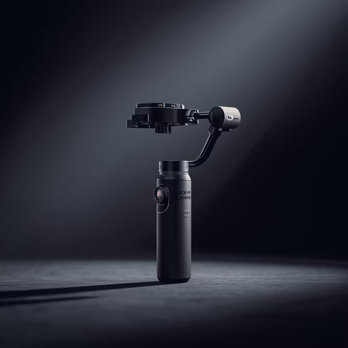 گیمبال حرفهای با دوربین روی پسزمینه سینمایی